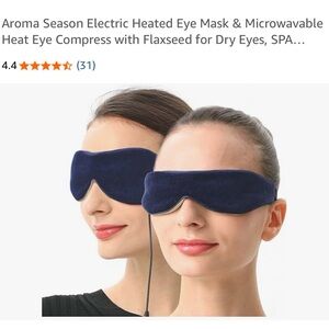Electric Heated Eye Mask & Microwavable Mask (2 pack)